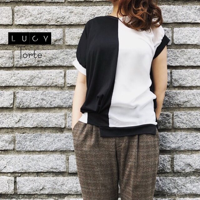 バイカラー2way TOPS【MONO】の画像1枚目