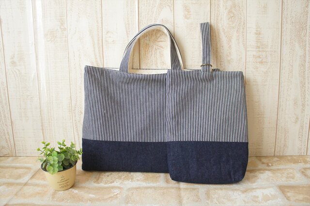 ☆*:.。. レッスンバッグ&上履き入れ .。.:*☆の画像1枚目