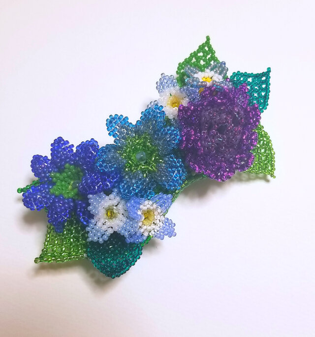バレッタ Bouquet (パープルダリア)の画像1枚目