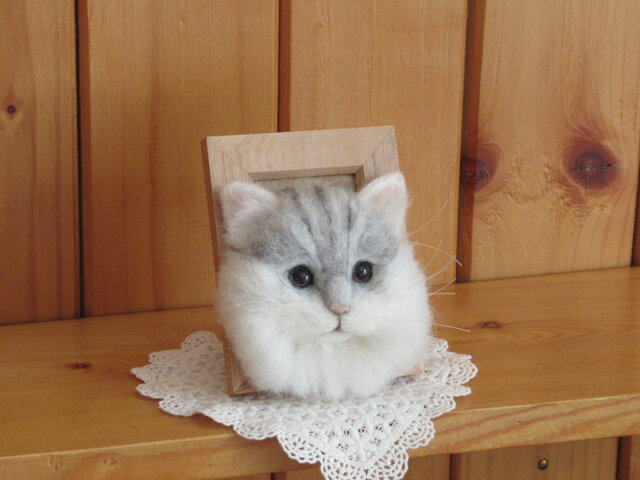 アートドール　子猫　チンチラシルバー 生後2ヶ月♡チンチラシルバー♡子猫ちゃん♡アートドール♡ぬいぐるみ