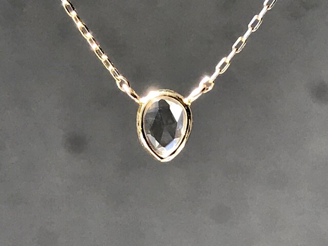 Rosecut Diamond Necklace / K18YGの画像1枚目