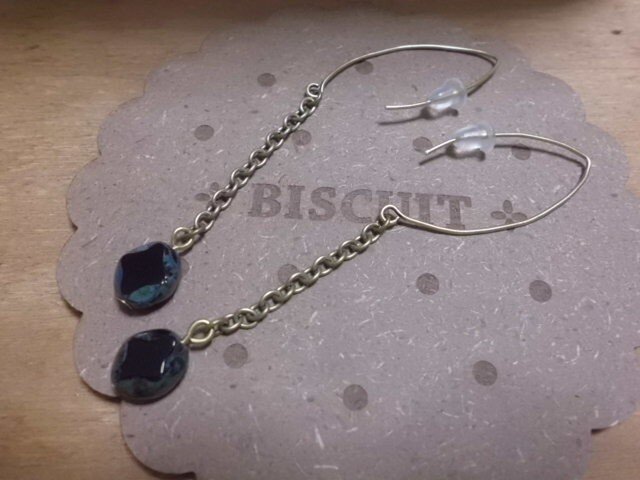 ■チェコフープピアス■の画像1枚目