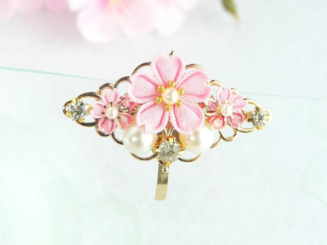 全8色⟫ 桜のポニーフック （ つまみ細工＊受注制作 ） | iichi 日々の