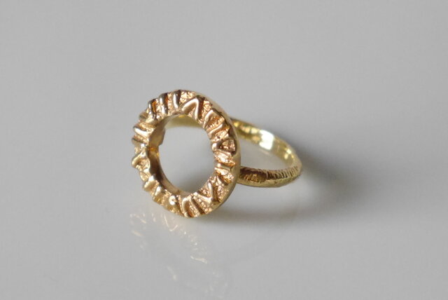 再販★Native circle ring(K22GP)の画像1枚目