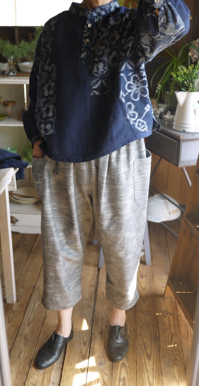 久留米絣色々トップスの画像1枚目