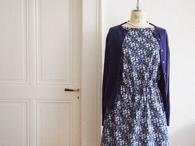 Liberty: capel ドローストリングワンピースの画像1枚目