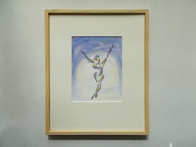 絵 水彩画  インテリア 絵画 風景画(街並み) 日本 兵庫県 姫路市 好古園 インテリア