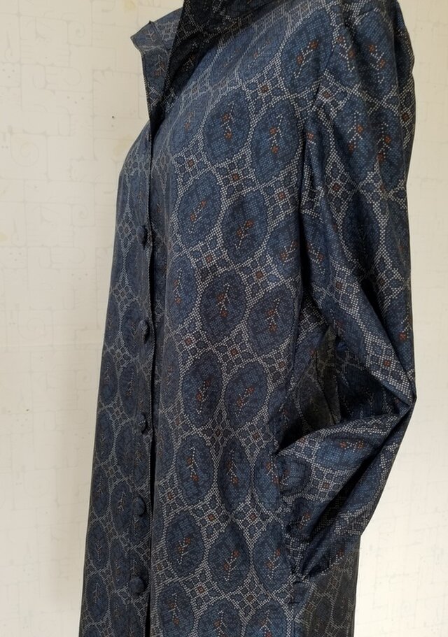 本場泥大島紬リメイク コートワンピ | iichi 日々の暮らしを心地よく