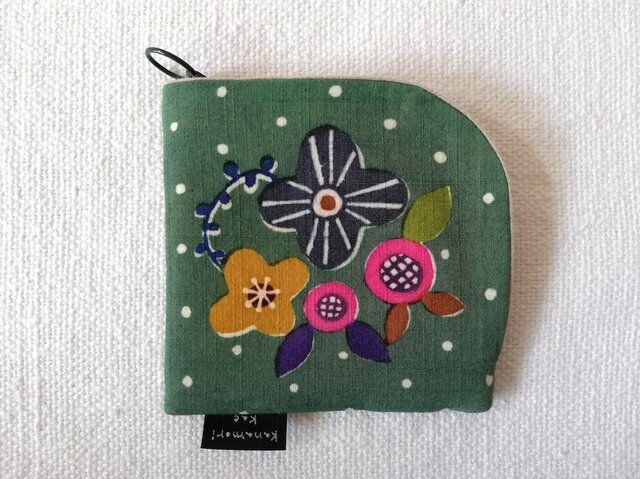 型染め 財布「小さな花束」の画像1枚目
