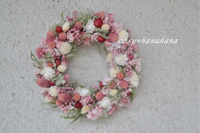 【母の日2019】千日紅のころころwreathの画像1枚目