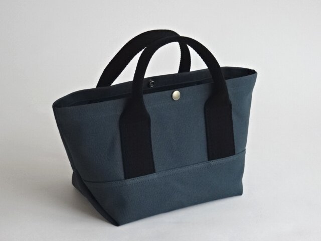 帆布 大人カラーのミニトート・ボトルグリーン( キャンバス バッグ 倉敷帆布 8号帆布 )の画像1枚目