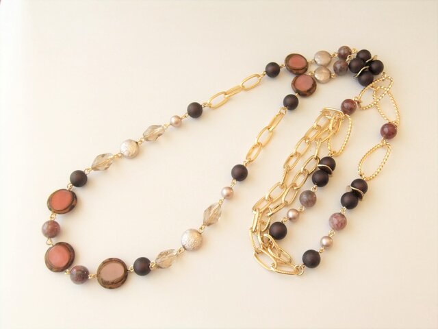 Necklace チェコガラス エクロジャイト(N1184)の画像1枚目