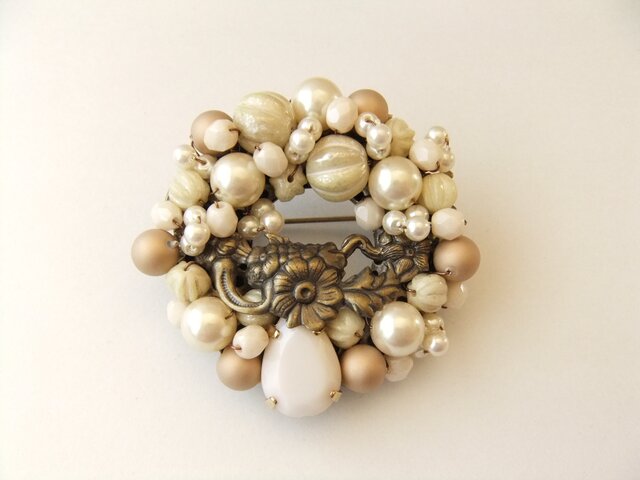 Brooch ビジュー パール(K0771)の画像1枚目