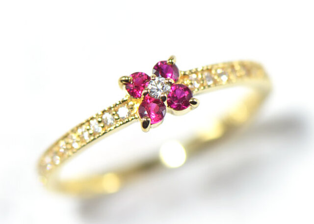K18 ルビー ダイヤ リング CC020CI | iichi 日々の暮らしを心地よく