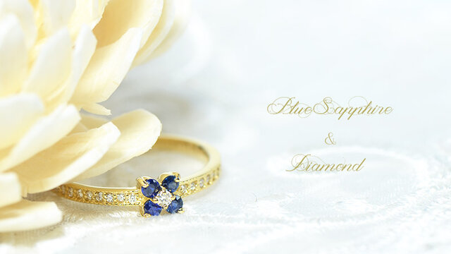 K18 ブルーサファイア ダイヤ リング CC025 | iichi 日々の暮らしを