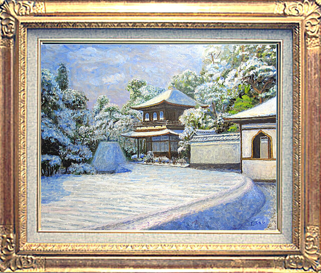 雪の銀閣寺 | iichi 日々の暮らしを心地よくするハンドメイドや