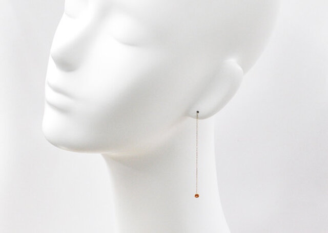 K18 スペサルティンガーネット ピアス BO018CI | iichi 日々の