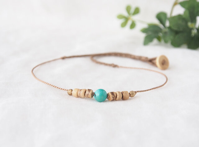 Turquoise Nature Short Necklaceの画像1枚目