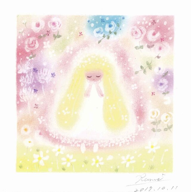 【オーダーメイド】ゆるかわ天使さん&チャネリングメッセージの画像1枚目