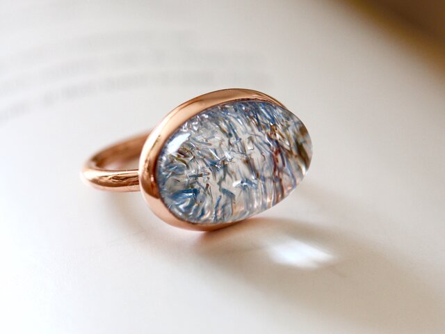 K10 デュモルチェライトインクォーツ ringの画像1枚目