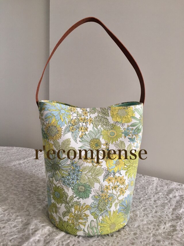 在庫終了:パステルフラワーのワンハンドルbagの画像1枚目