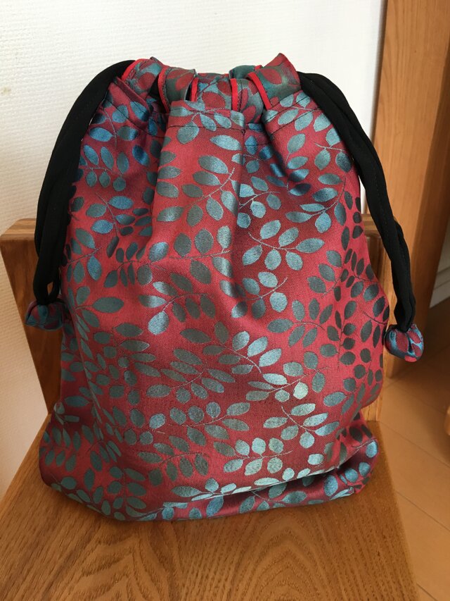 葉っぱの信玄袋の画像1枚目