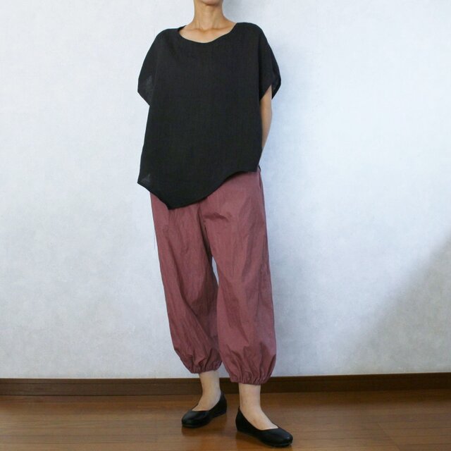 バルーンなパンツ(ボルドー)の画像1枚目