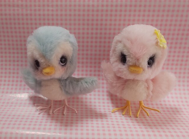 ふわふわぬいぐるみ☆ことり☆ペア②の画像1枚目