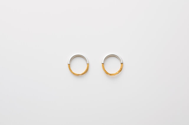 絲tabane ピアス 銀の画像1枚目