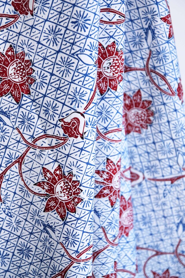 8月下旬入荷予定☆ミセスのスタイルブック 2019年 初夏号 スタイルブック 掲載の生地 ジャワ更紗 BATIK 文化出版局の画像1枚目