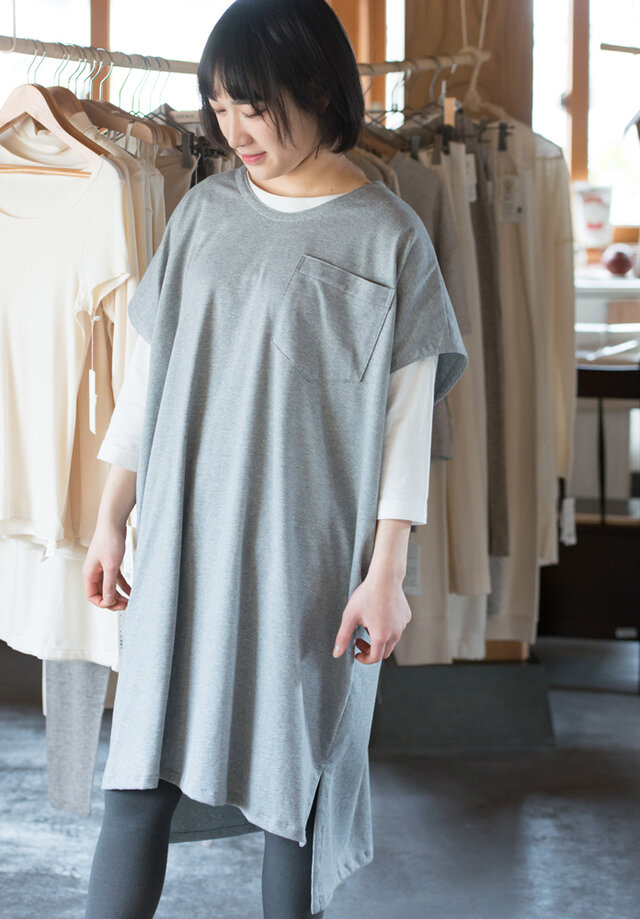 Organic Cotton ゆったりTシャツワンピースの画像1枚目
