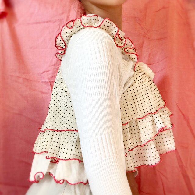ふんわりボリュームビスチェ-あか-の画像1枚目