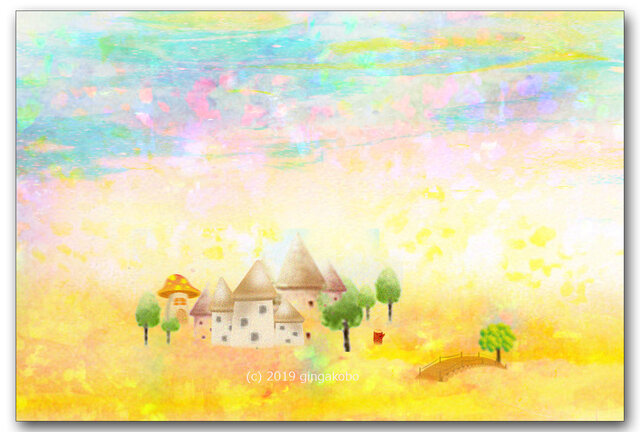 「春の刻」 ほっこり癒しのイラストポストカード2枚組No.746の画像1枚目