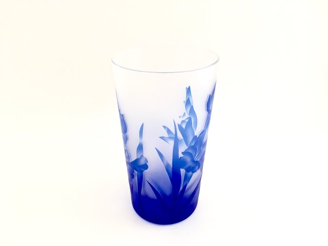 グラジオラス(瑠璃グラス工芸品)の画像1枚目