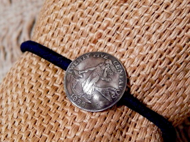 #H78 Philippines Coin Hair Elasticの画像1枚目