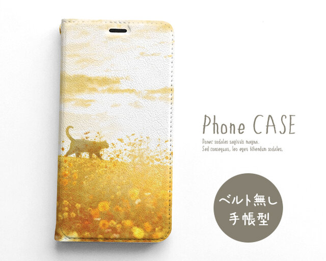 手帳型スマホケース《ベルト無し》 mice_085の画像1枚目