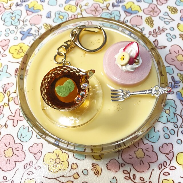 Tea Timeキーホルダー&キートレイの画像1枚目