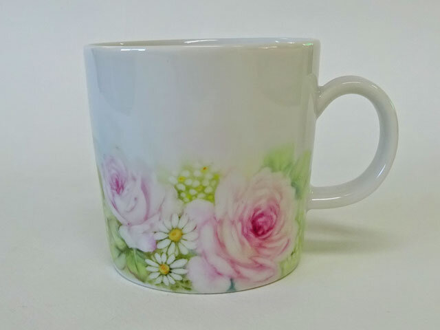 花のマグカップD(手描き)の画像1枚目
