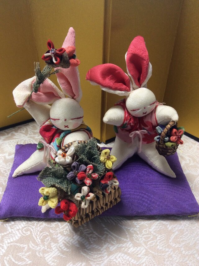 ♪花摘みうさぎの画像1枚目