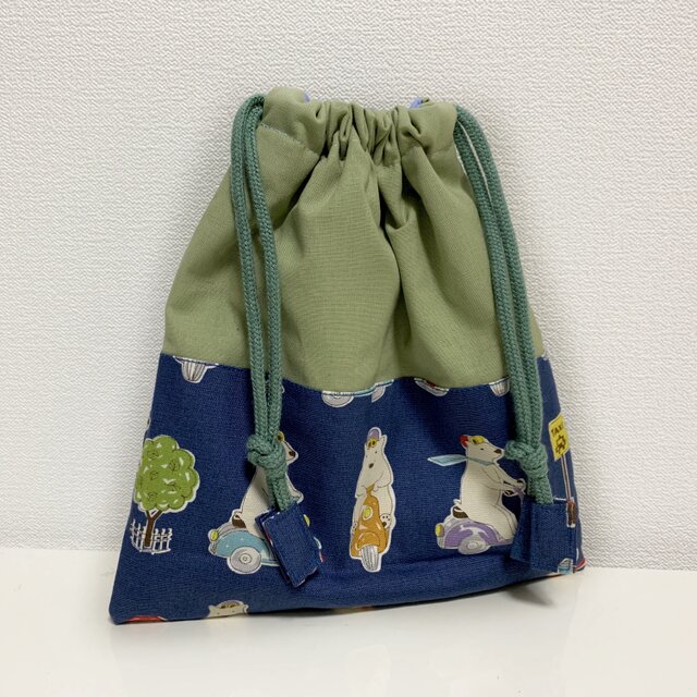 しろくま 巾着の画像1枚目