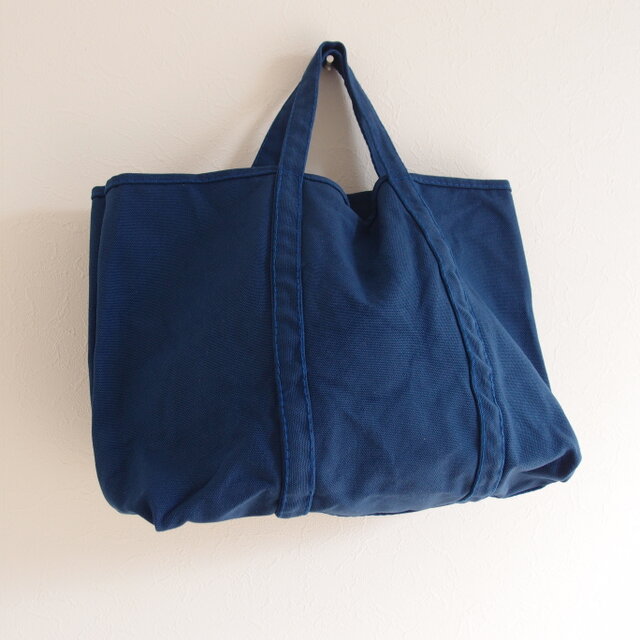【A4対応】 帆布 BASIC TOTE ( M ) BLUEDURの画像1枚目