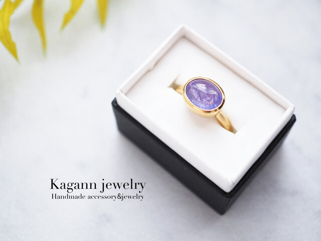 *再販*【数量限定!】タンザナイト(AAAクラス):Drop Ring<mini>の画像1枚目