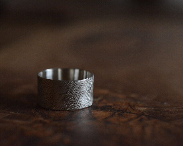 シルバーリング oblique Wの画像1枚目