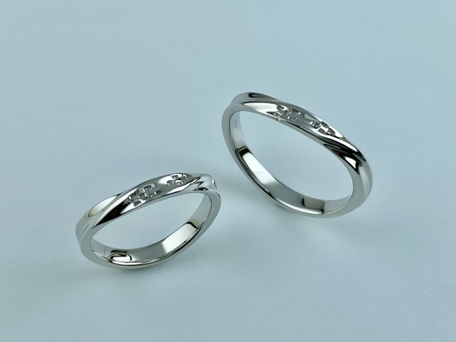 ミンサー指輪】-UMI NAMI-ペア | iichi 日々の暮らしを心地よくする