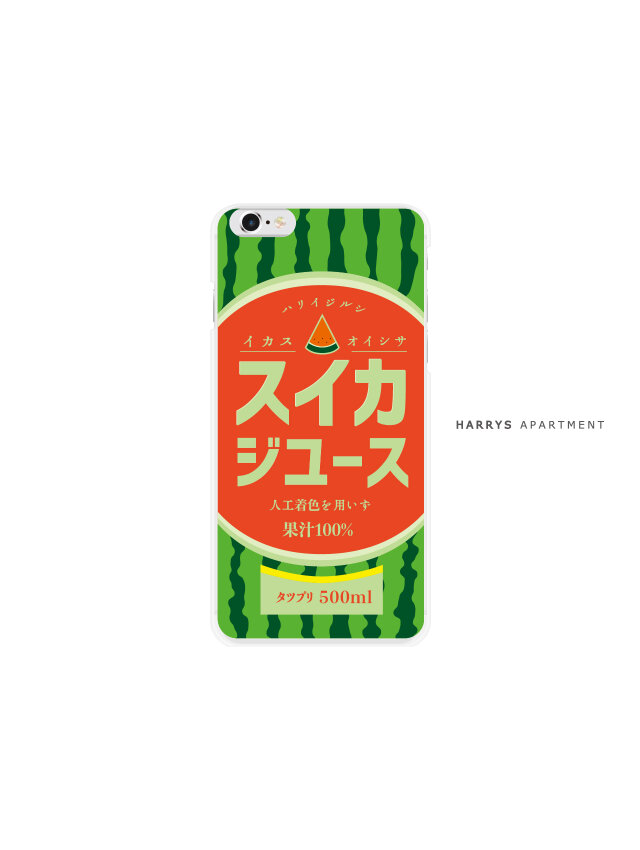 iphoneXR ケース すいか ジュース スマホケースの画像1枚目