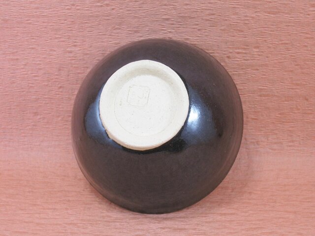 陶器ご飯茶碗（中）黒天目釉 【190423】 | iichi 日々の暮らしを