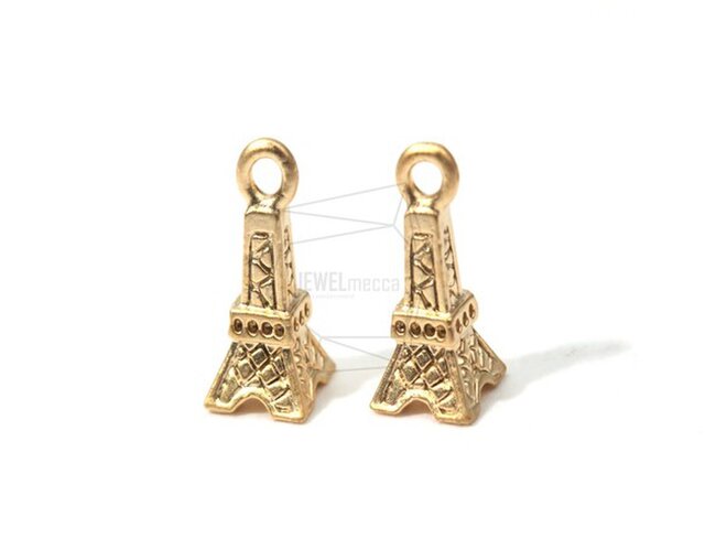 PDT-045-MG【4個入り】エッフェル塔コネクタリンクチャーム,Eiffel Tower Pendentの画像1枚目