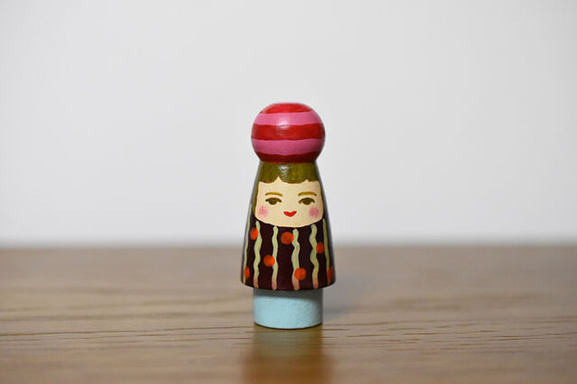 球体者(赤ピンクよこじま玉)の画像1枚目