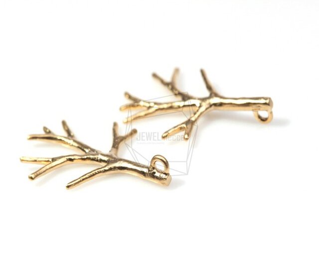 PDT-080-MG【4個入り】冬の木の枝のペンダント,Winter Tree Branch Pendantの画像1枚目