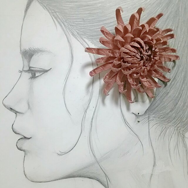 Mami様 オーダー菊のコサージュの画像1枚目